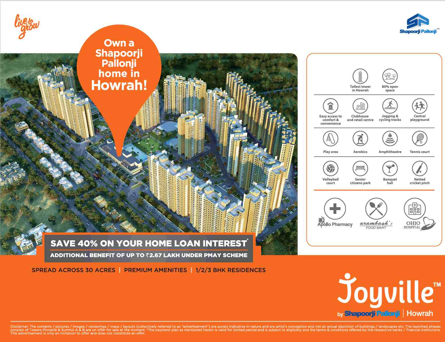 Save 40% on your home loan interest at Shapoorji Pallonji Joyville in Mumbai